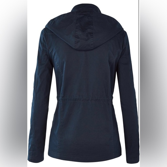 Casual Military Jacket Safari Utility Lightweight Detachable Hoodie - Picture 2 of 6